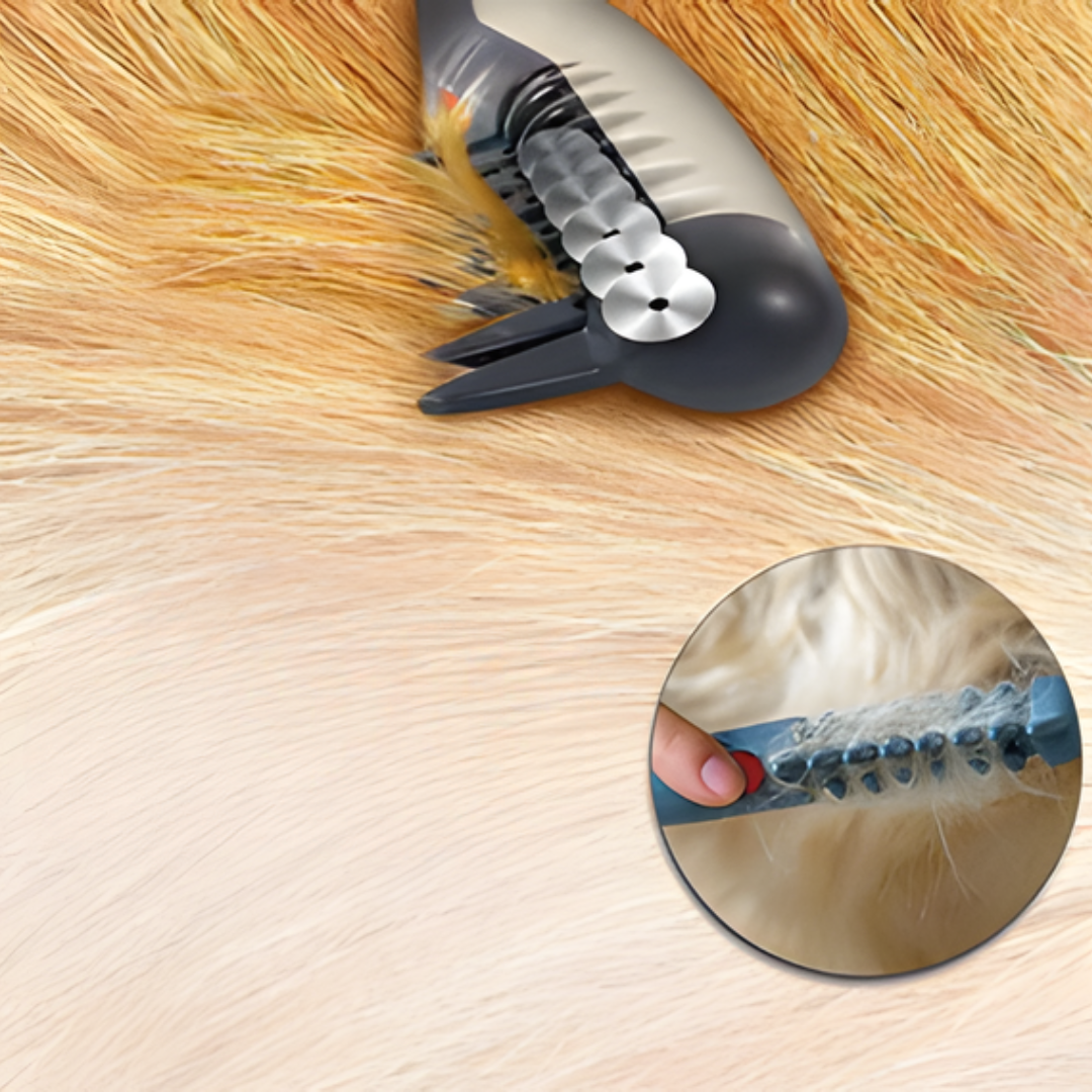 Dematting Grooming Brush for Dogs and Cats – Detangler Comb for Knots