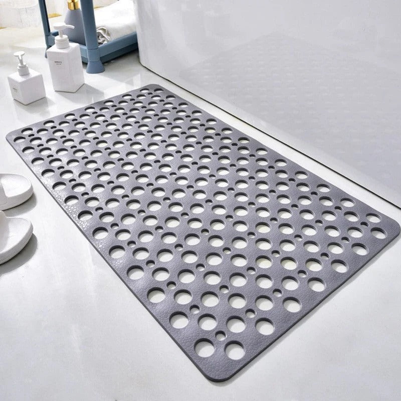 Non-Slip Shower Mat with Drainage and Textured Grip
