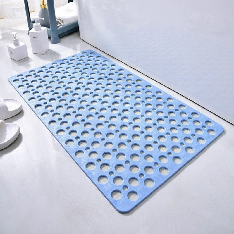 Non-Slip Shower Mat with Drainage and Textured Grip