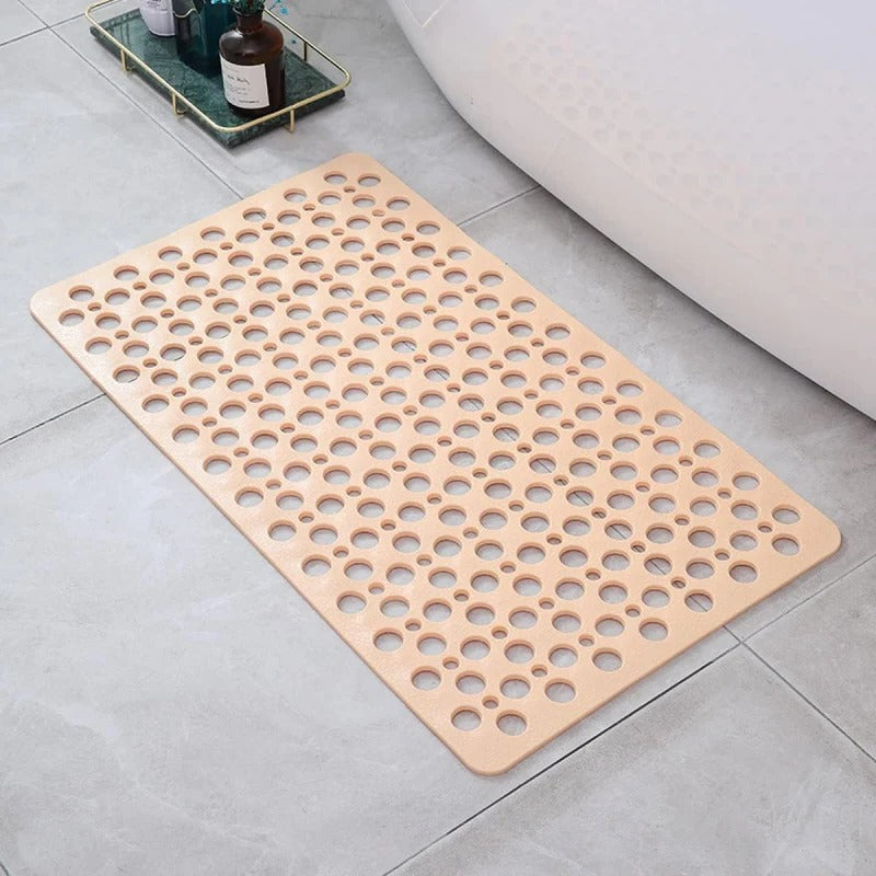Non-Slip Shower Mat with Drainage and Textured Grip