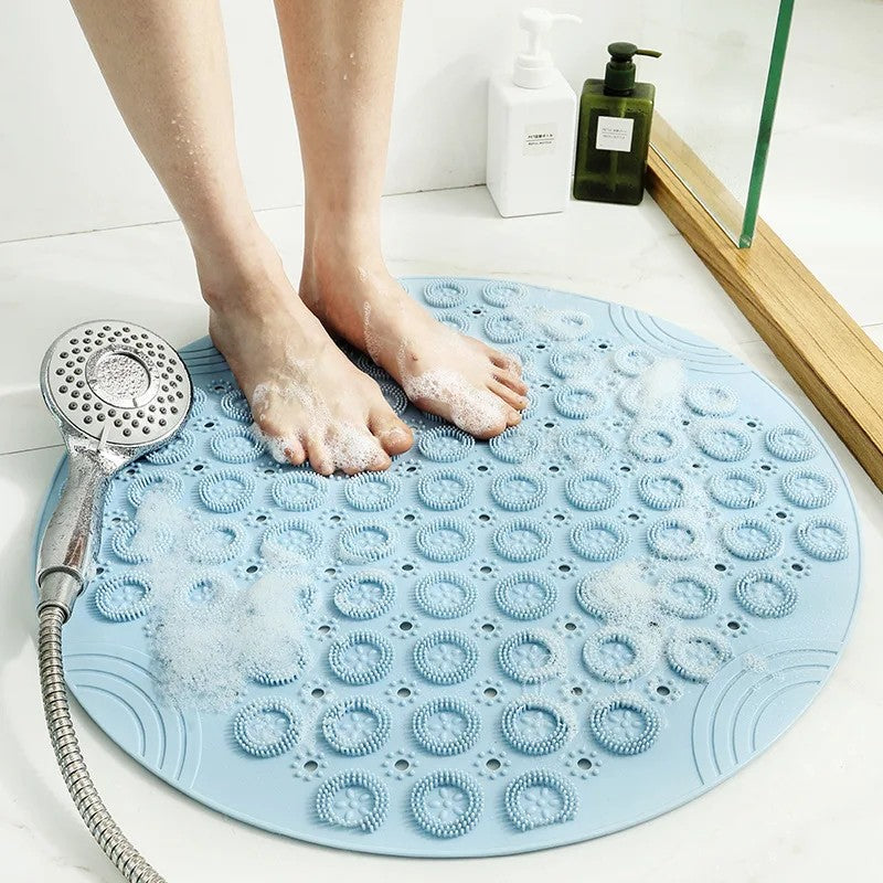 Textured Round Shower Mat for Ultimate Safety and Comfort