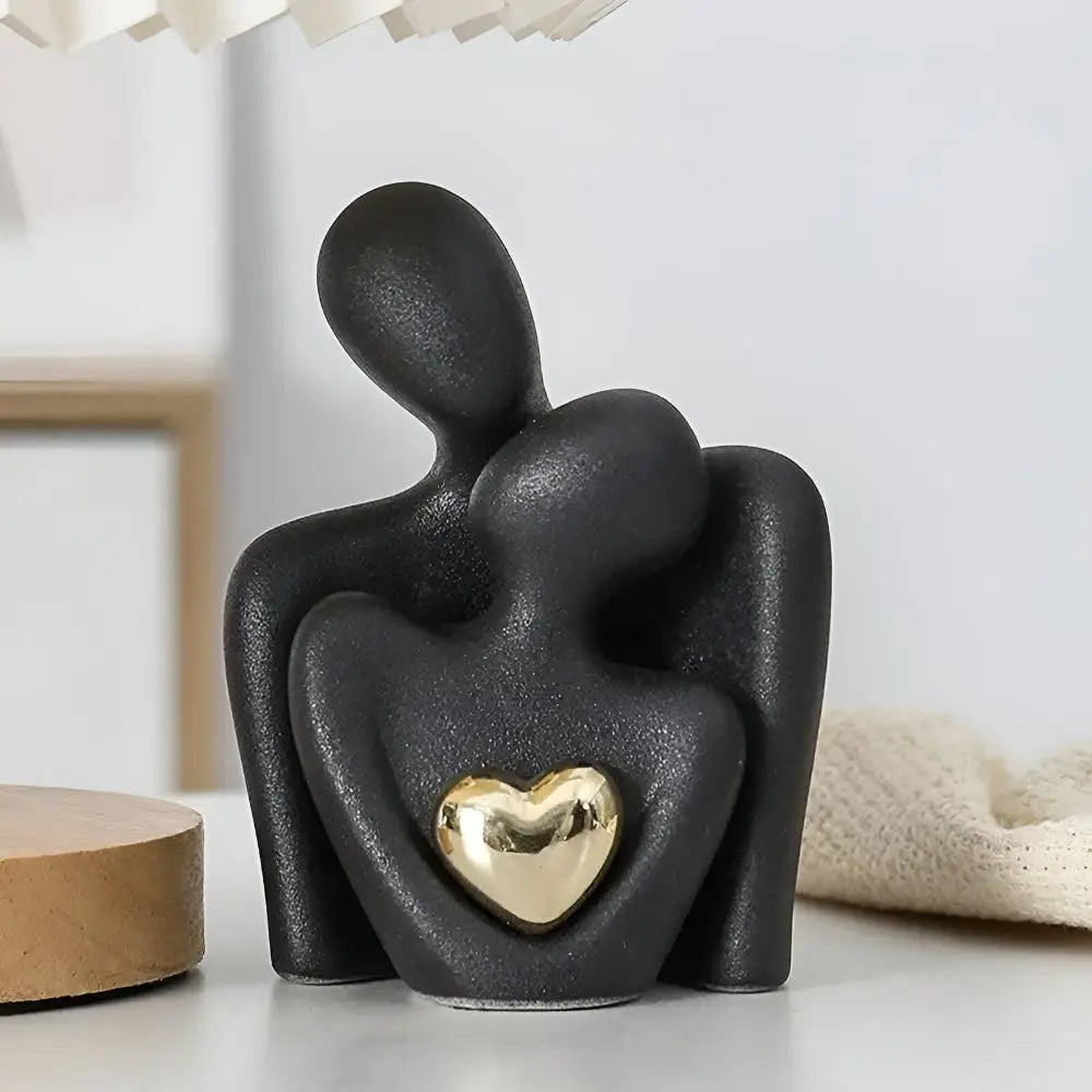 Minimalist Couple Sculpture in Nordic Style