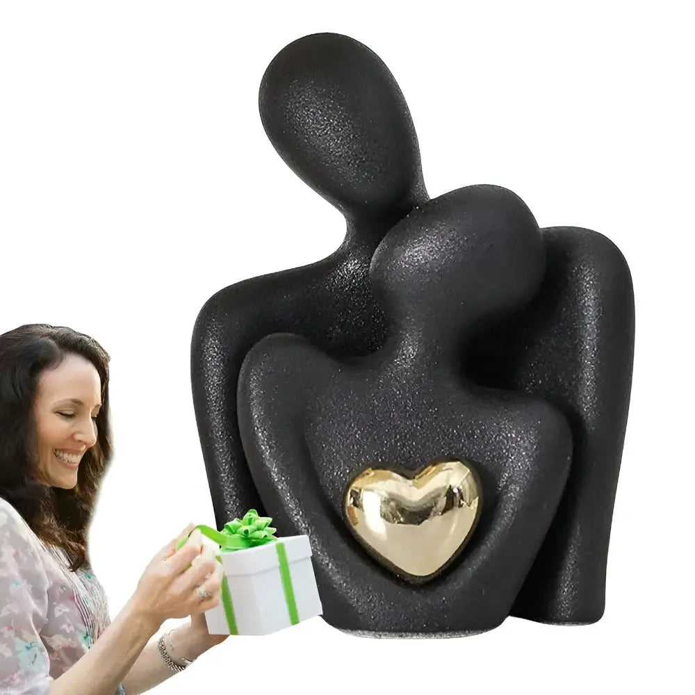 Minimalist Couple Sculpture in Nordic Style