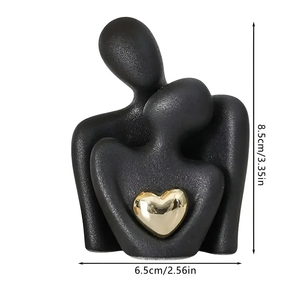 Minimalist Couple Sculpture in Nordic Style
