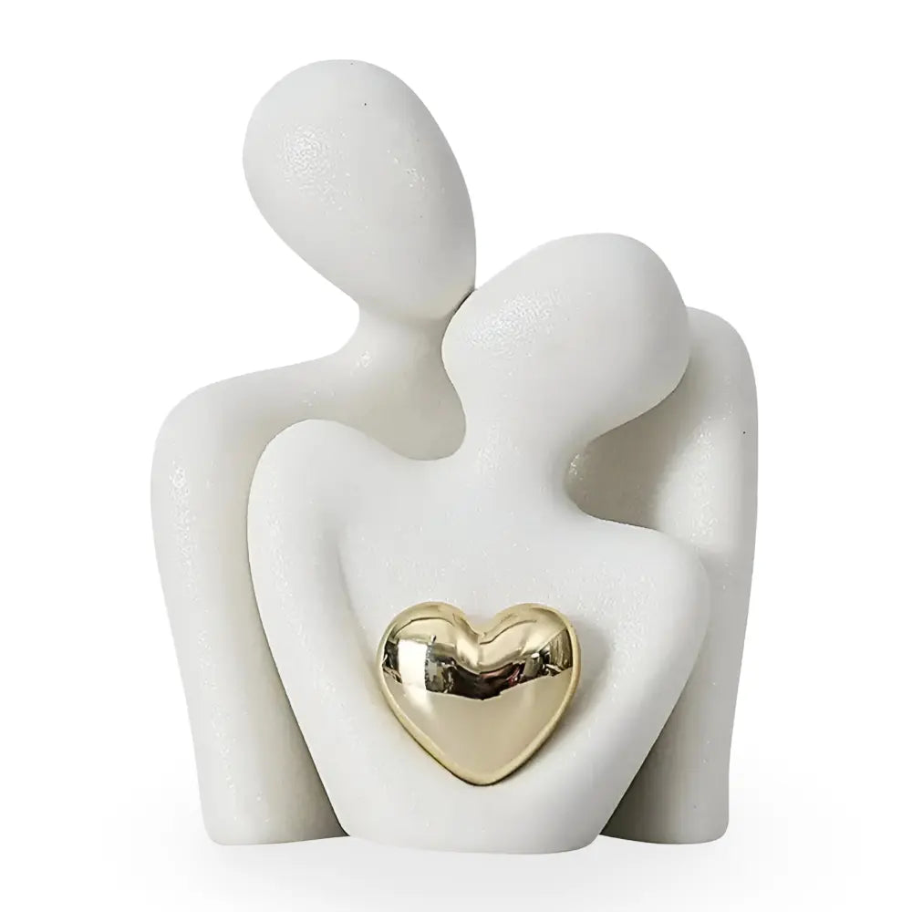 Minimalist Couple Sculpture in Nordic Style