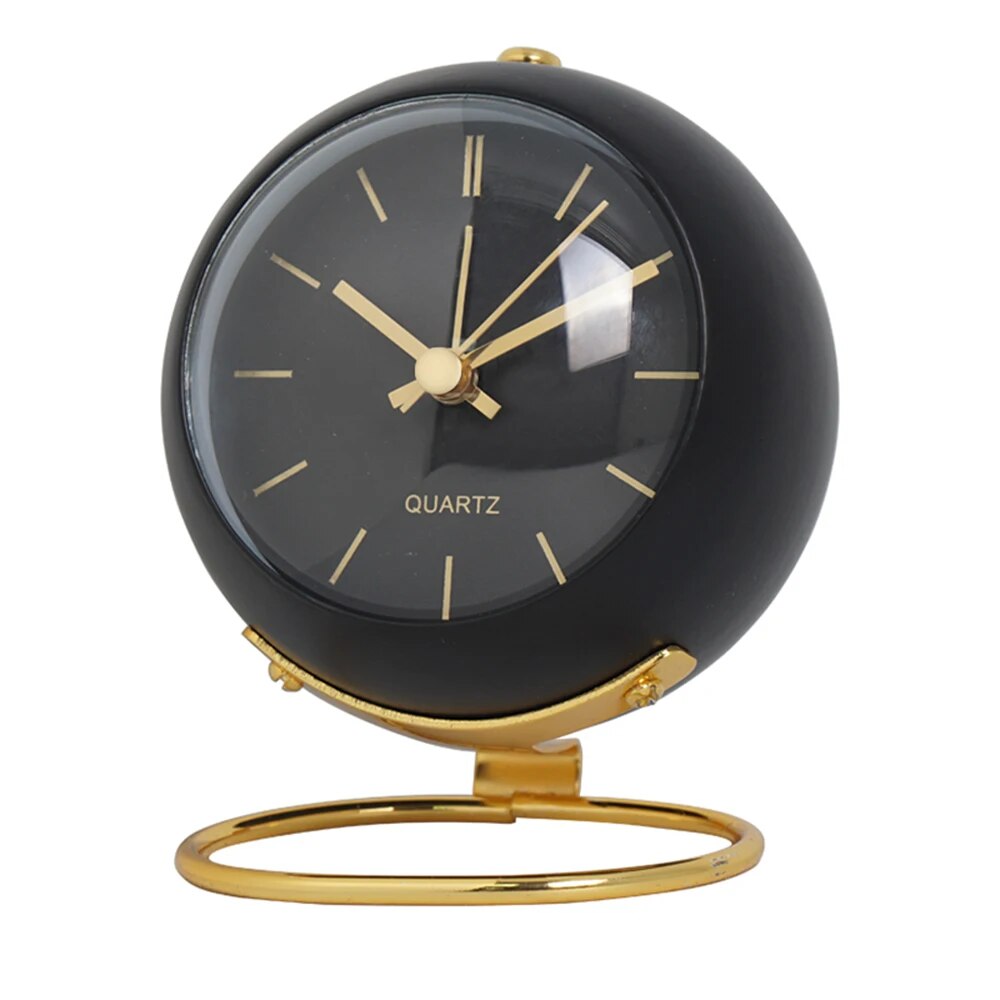 Sleek Metal Desk Clock – Stylish Timepiece with Night Glow
