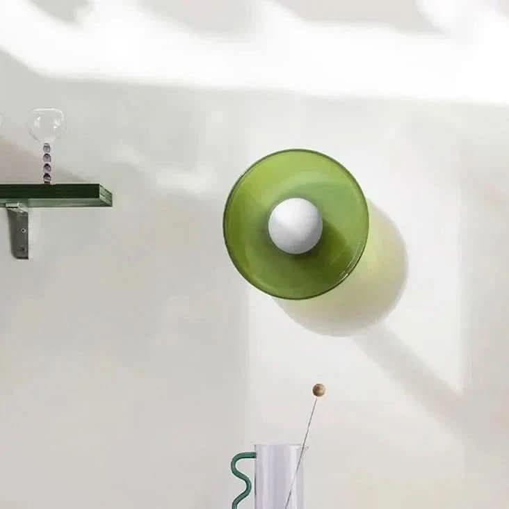 Elegant Flush Mount Ceiling Light - LED-Compatible Nordic Glass Design