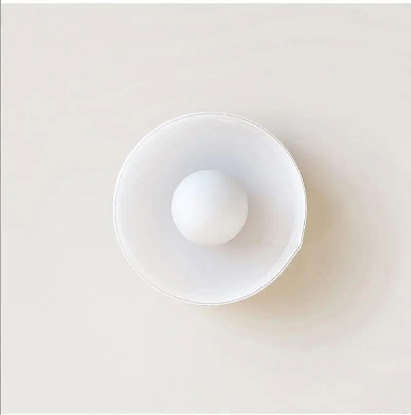 Elegant Flush Mount Ceiling Light - LED-Compatible Nordic Glass Design