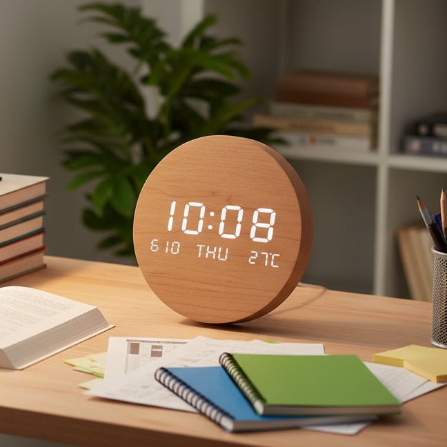 Scandinavian Style Digital Clock for Tables