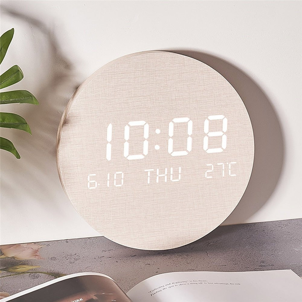 Scandinavian Style Digital Clock for Tables