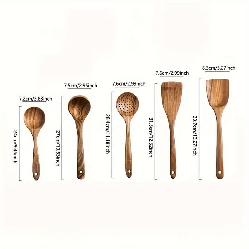 Eco-Friendly Kitchen Tool Set for Cooking and Serving