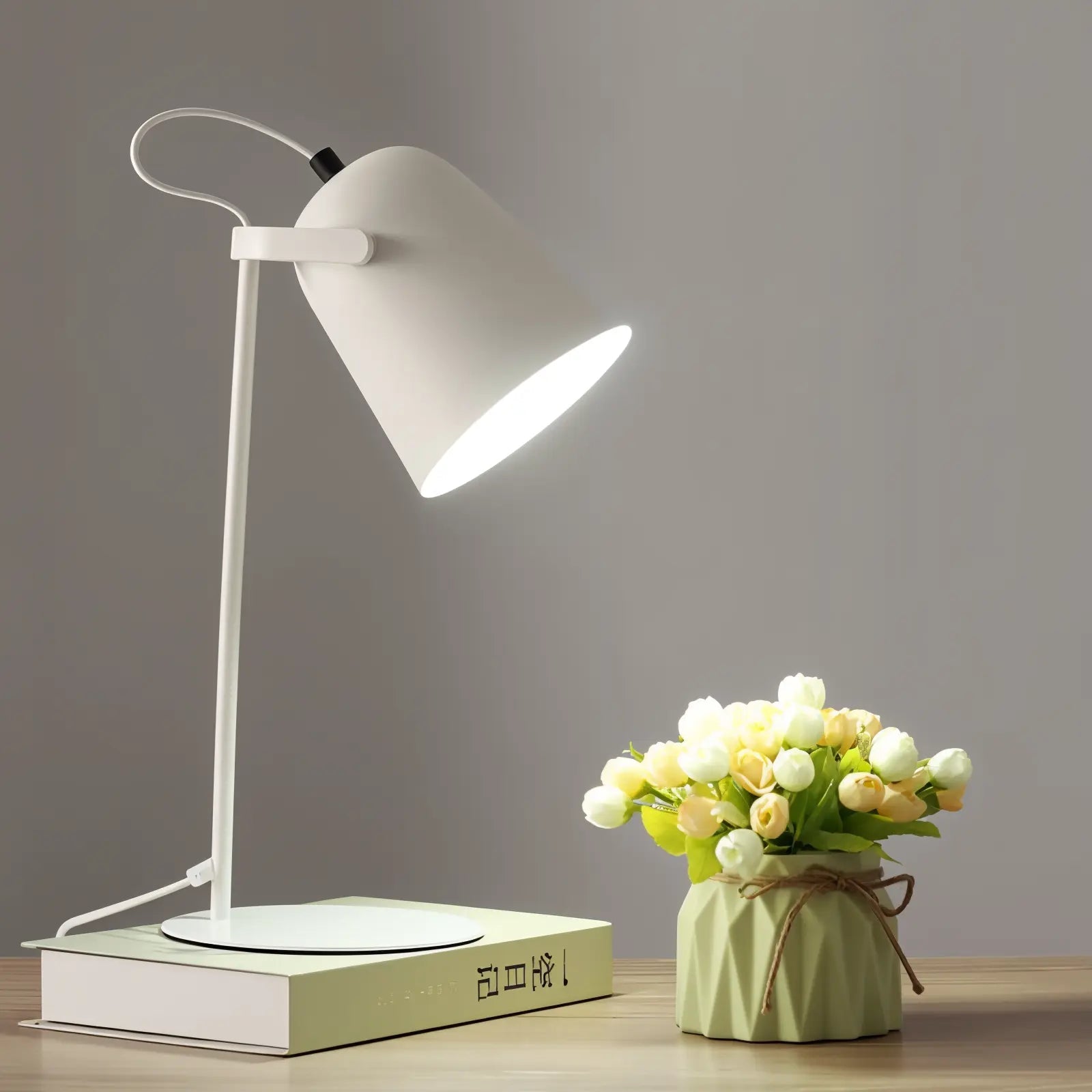 Adjustable Shade Table Lamp in Nordic Design