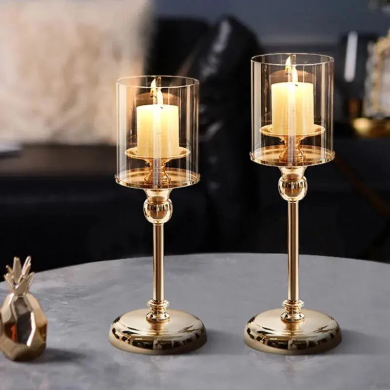 Metal Candle Holder in Nordic Style