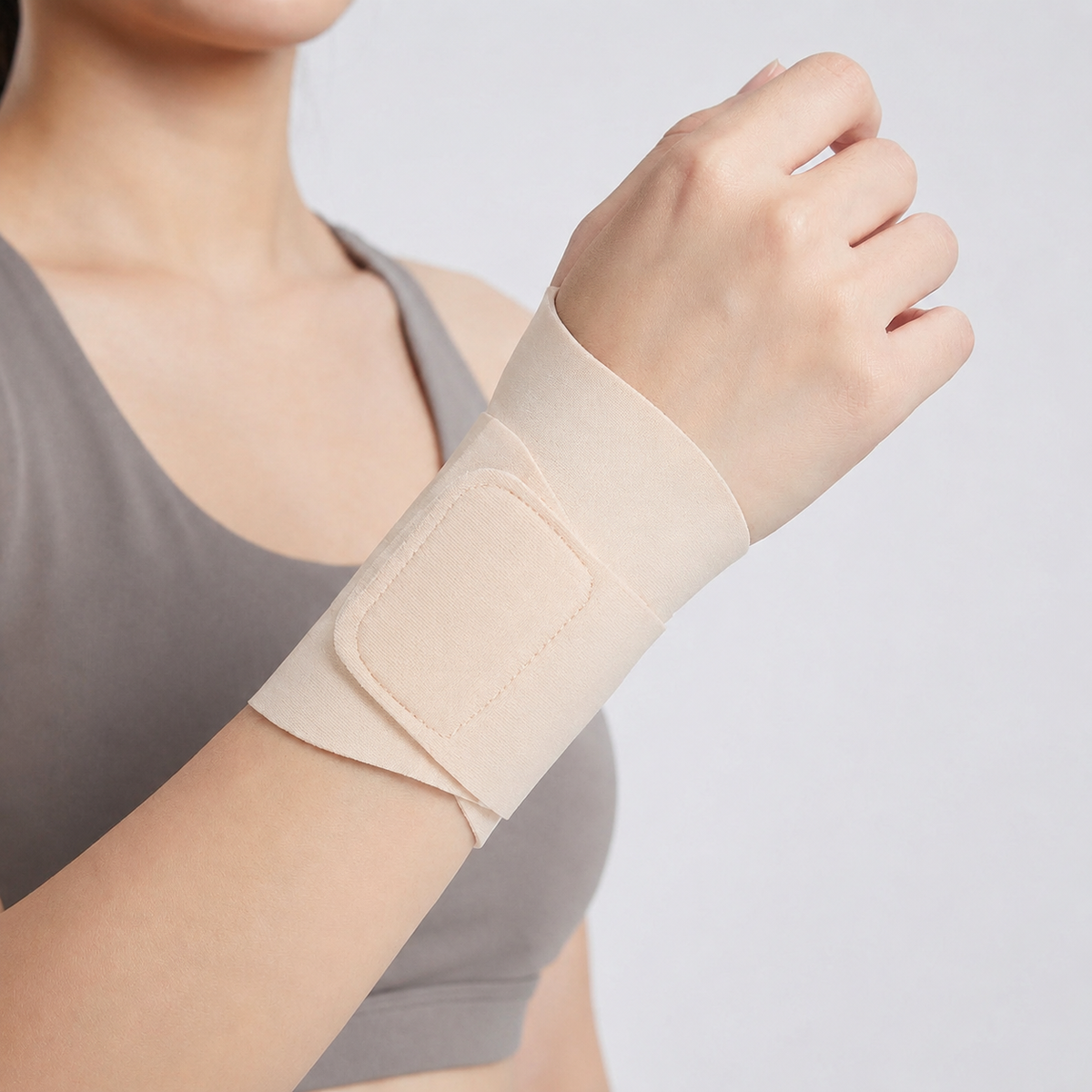 Lightweight Hand Support Brace - Adjustable Nylon Wrist Wrap for Daily Training
