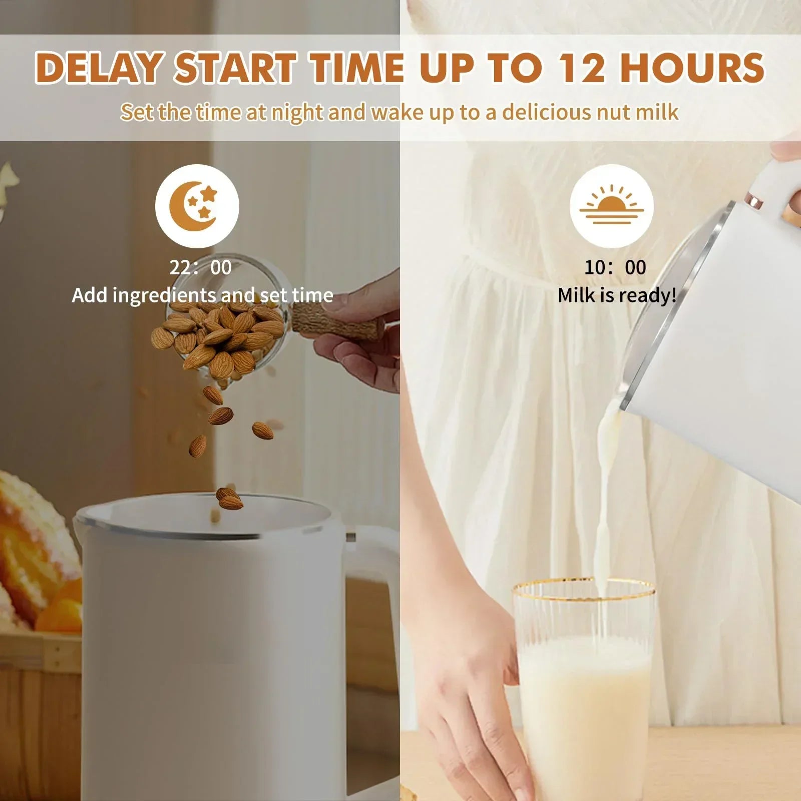 PlantPure 8-in-1 Automatic Dairy-Free Beverage Maker - 1000ml