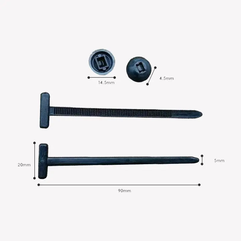 Universal Replacement Clips for Vehicle Panels – Nylon Cable Tie Buckles