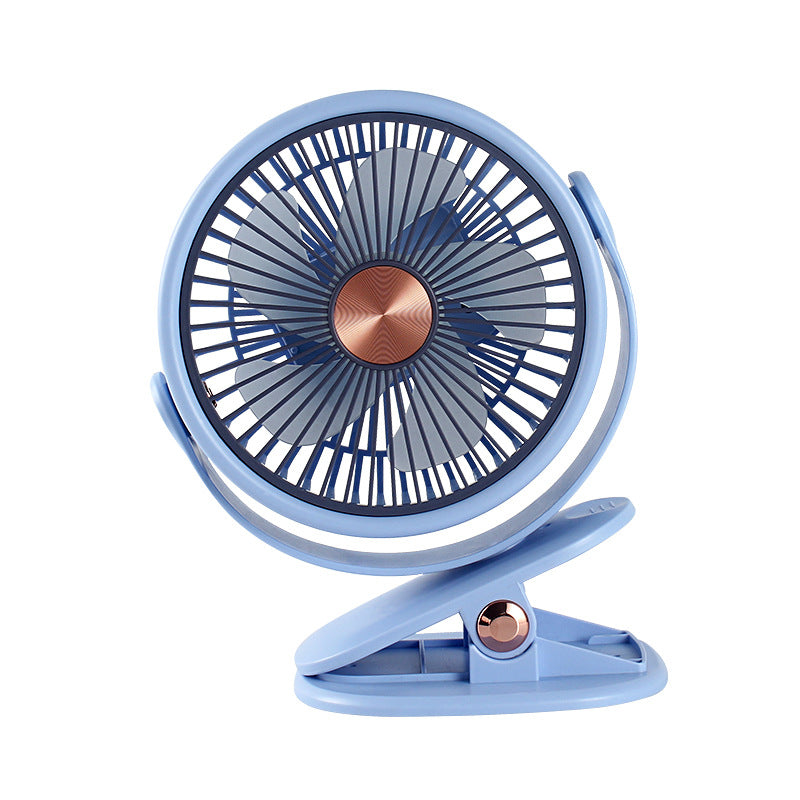 Flexible Mount Rechargeable Fan – Quiet Adjustable-Speed for Home, Office, Desk