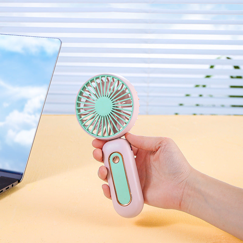 Portable Handheld Fan with LED Screen – Rechargeable Cooling for Travel, Office & Outdoors