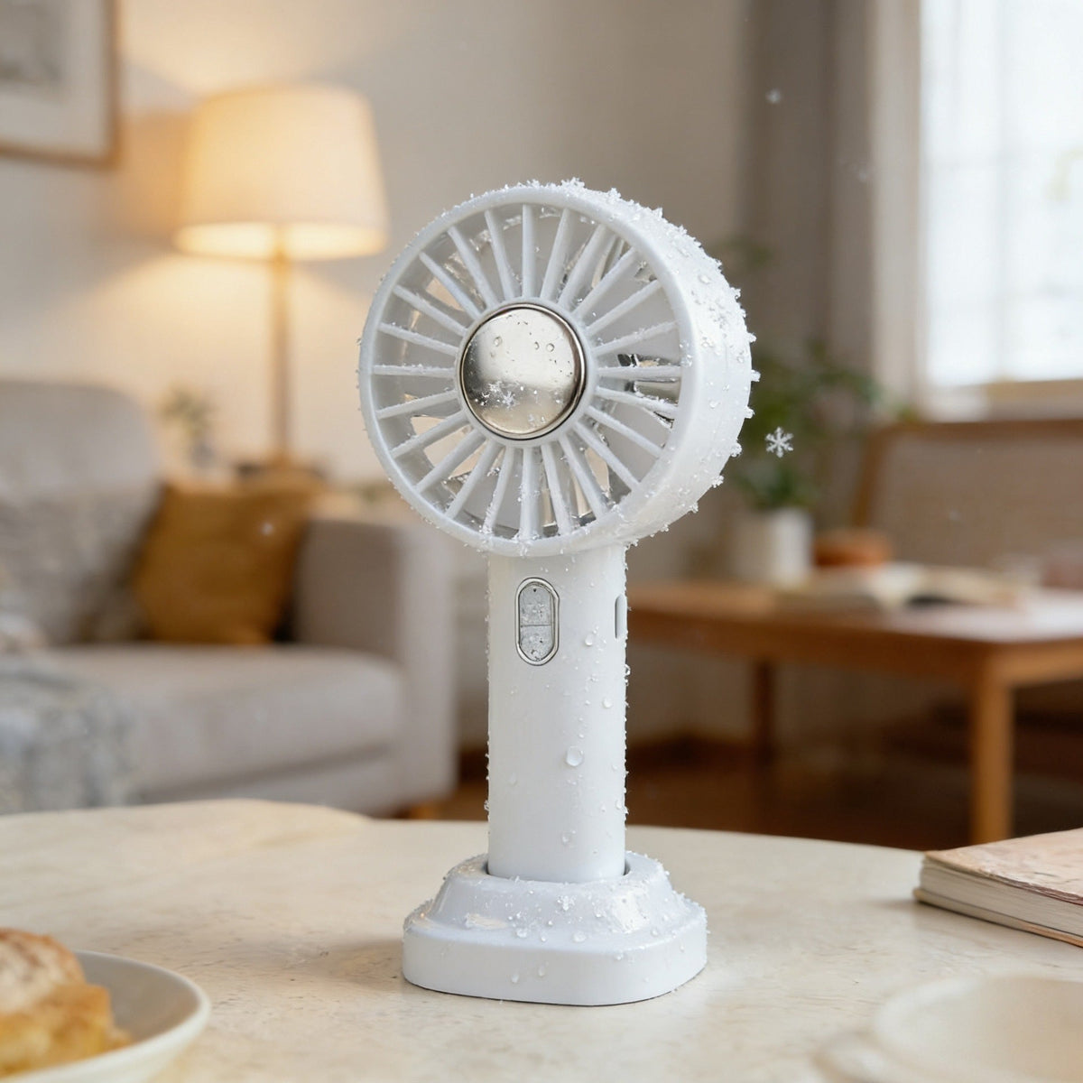 Portable Handheld Fan with Water Spray – USB Rechargeable for Travel, Gym & Outdoor Use