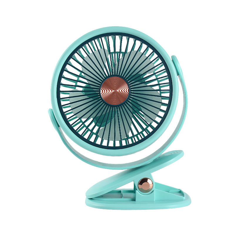 Flexible Mount Rechargeable Fan – Quiet Adjustable-Speed for Home, Office, Desk