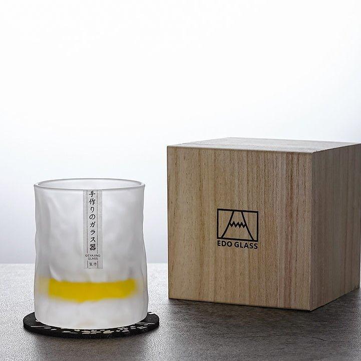 Edo Kiriko Style Whisky Tumblers | Set of Cut Glass Drinkware