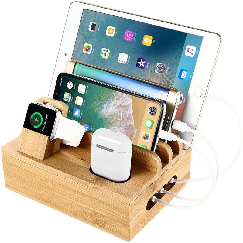 5-Port USB Charging Dock and Organizer for Phones, Tablets, Watches