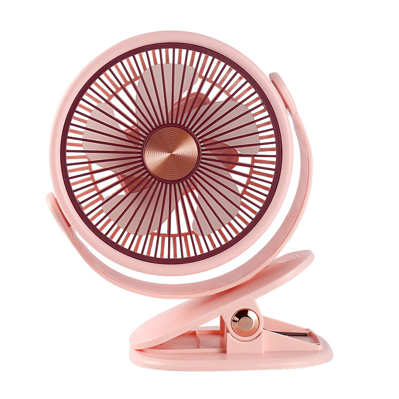 Flexible Mount Rechargeable Fan – Quiet Adjustable-Speed for Home, Office, Desk