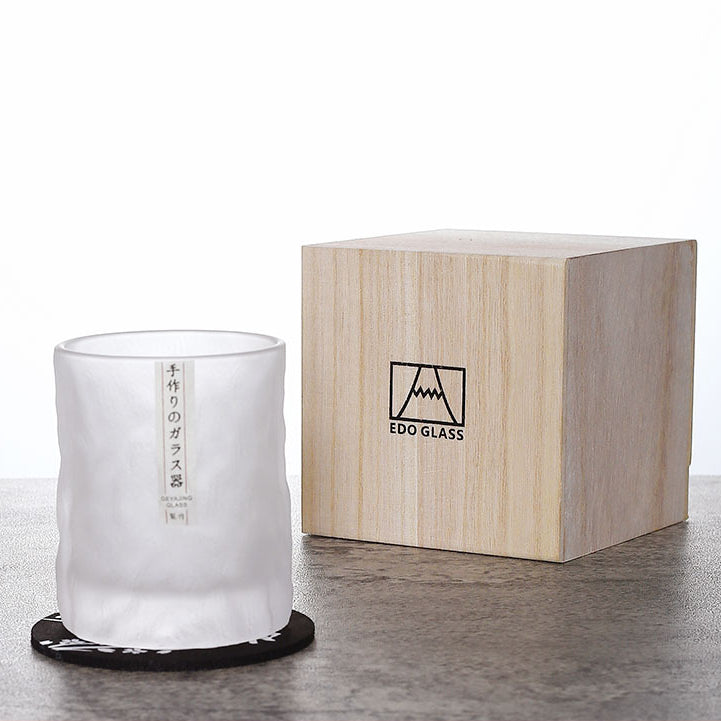 Edo Kiriko Style Whisky Tumblers | Set of Cut Glass Drinkware