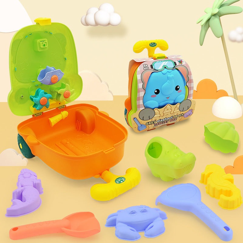 Children's Trolley for Beach Toys with Included Accessories