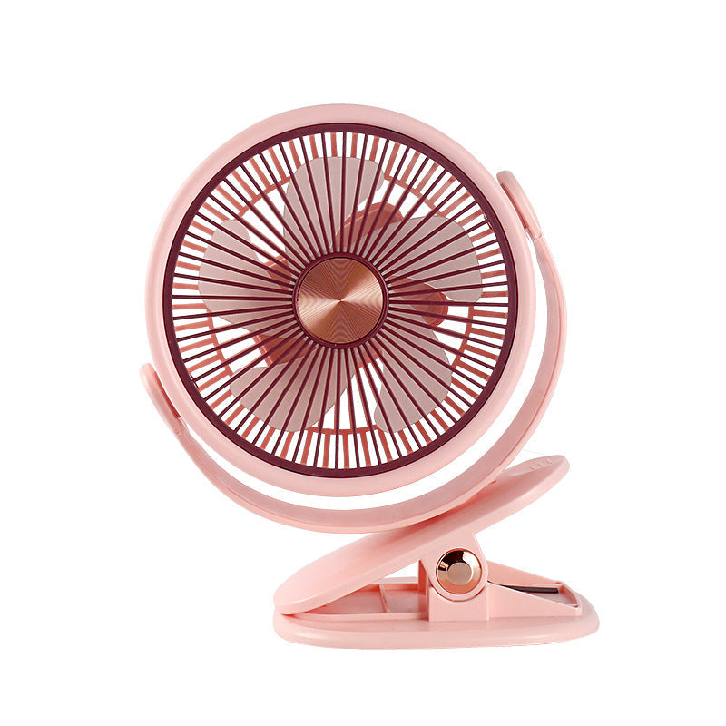 Flexible Mount Rechargeable Fan – Quiet Adjustable-Speed for Home, Office, Desk