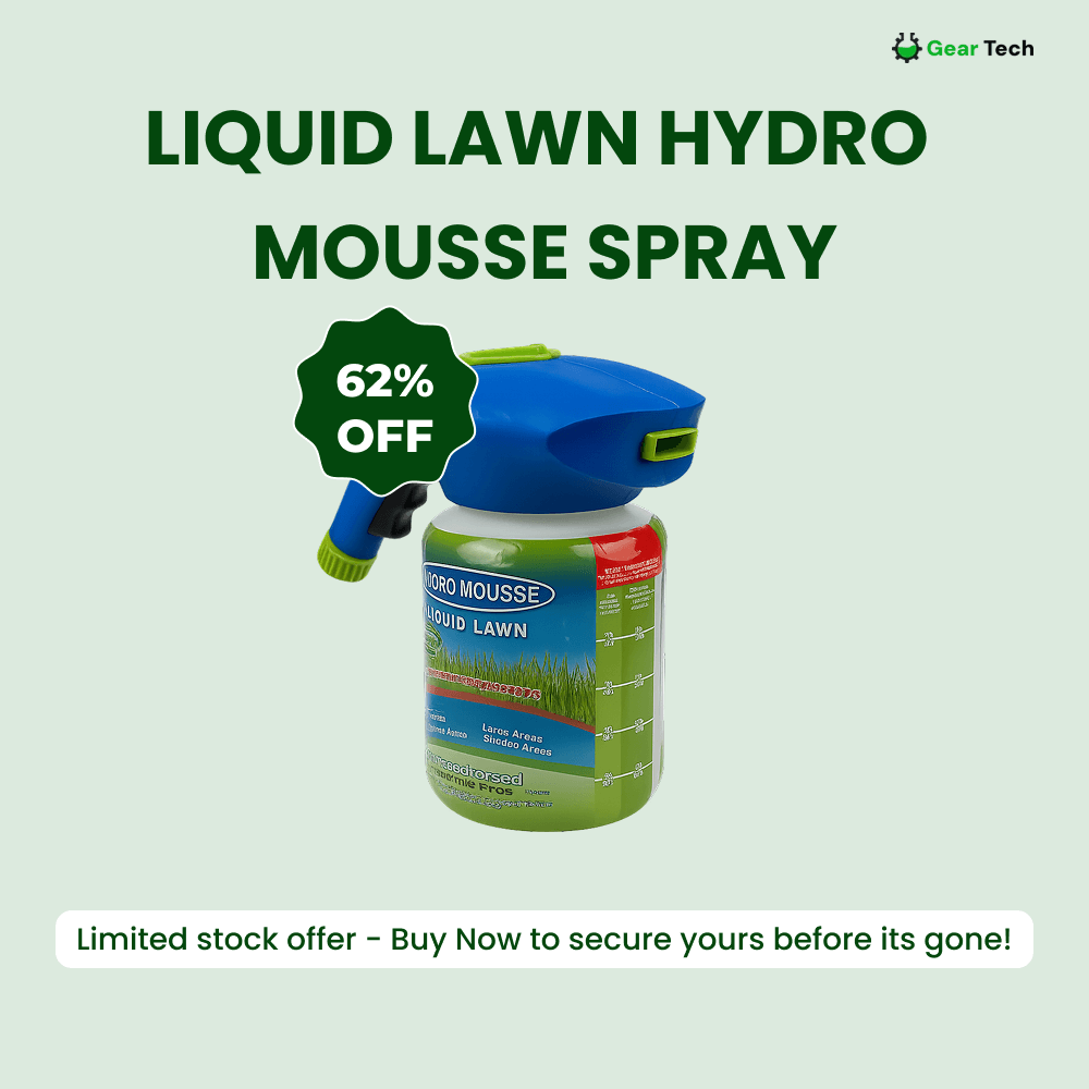 Grass Seed Spray and Liquid Lawn Treatment for Bare Spots