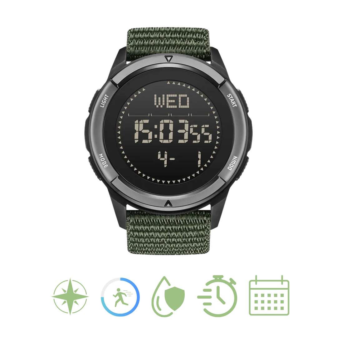 Adventure Watch with Carbon Fiber Casing for Outdoor Exploration