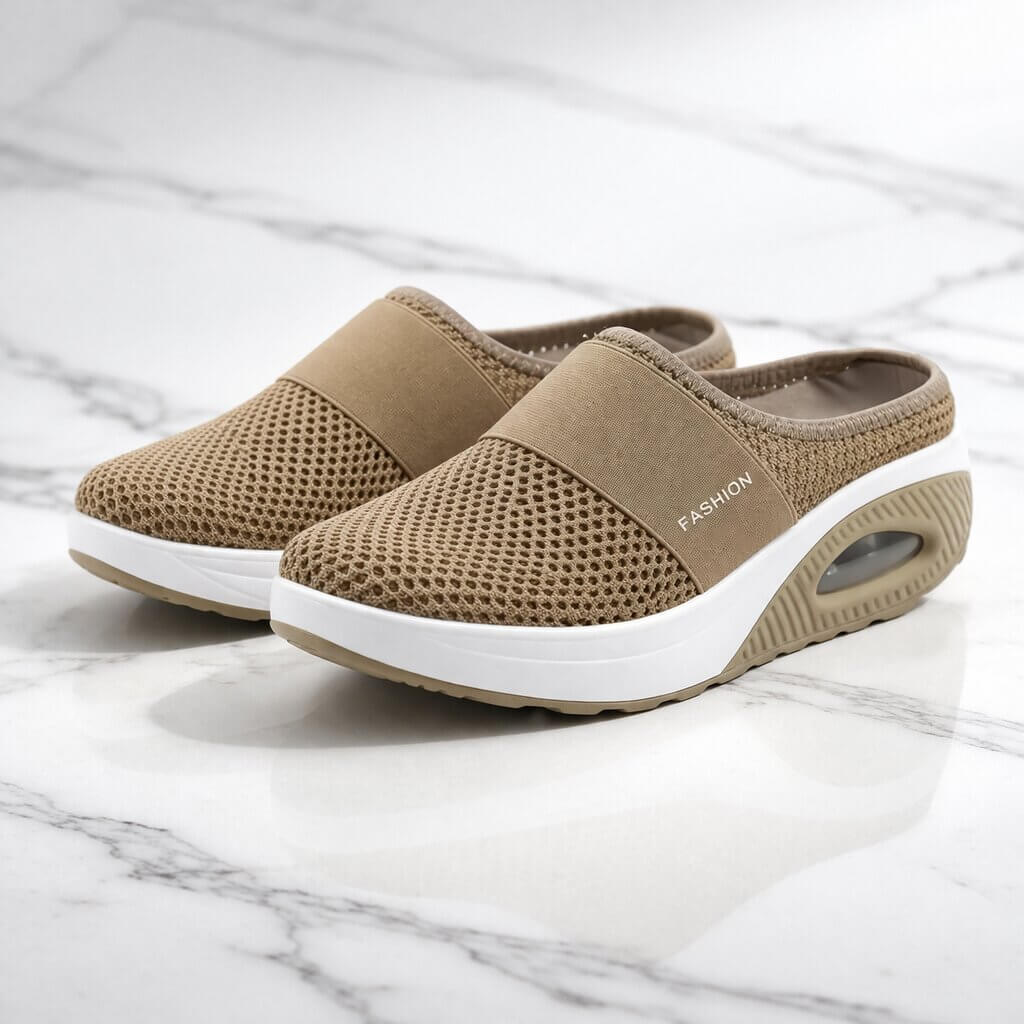 Breathable Mesh House Slippers | Easy Slip-On Design