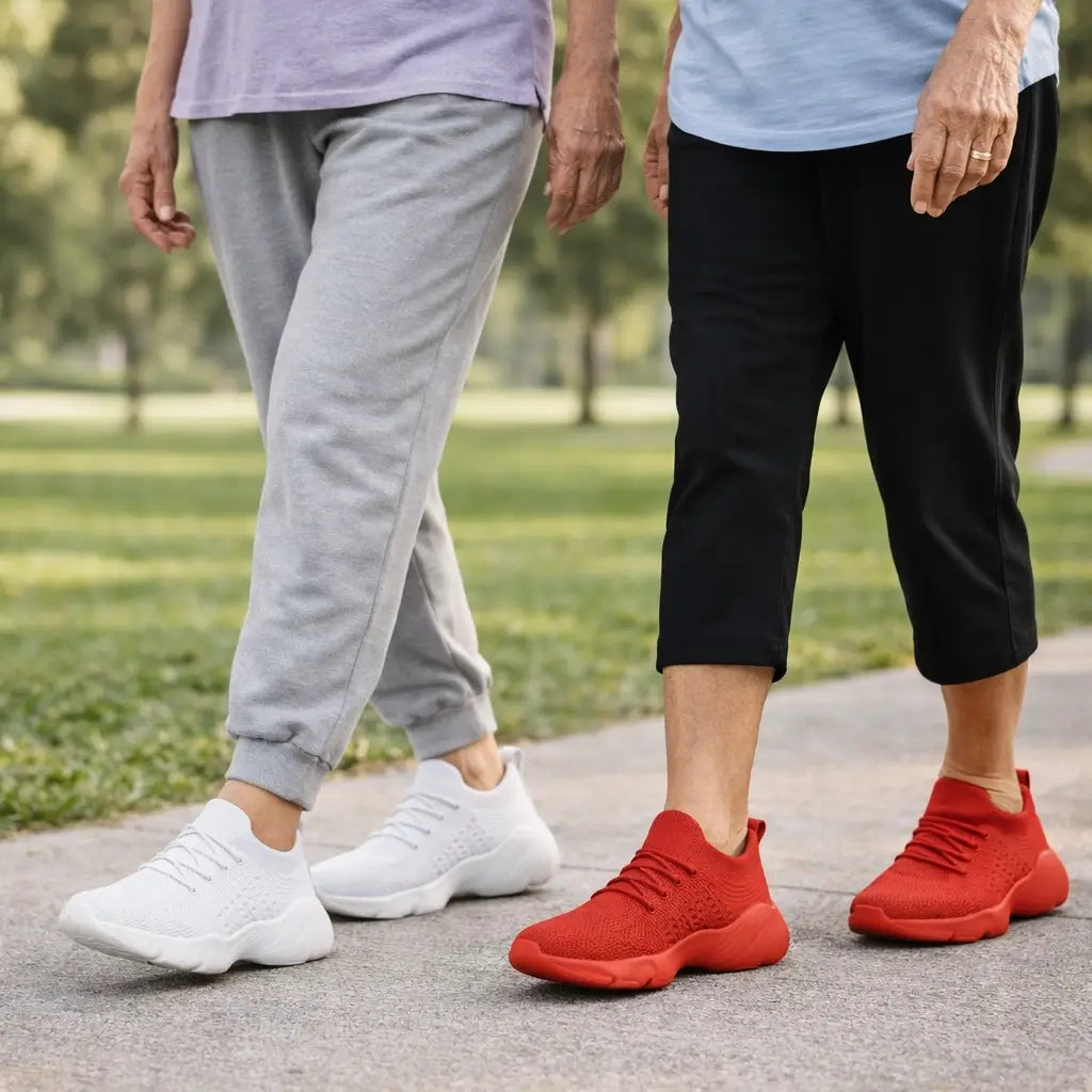 Orthopedic Footwear with Wide Toe Box and Gel Cushioning