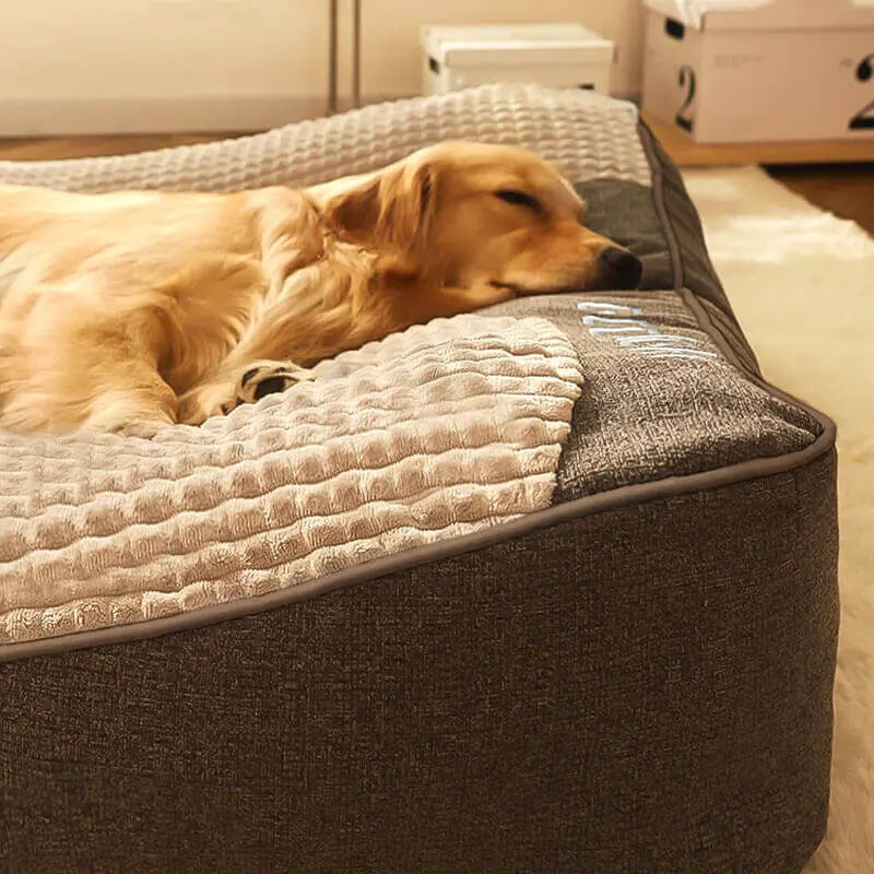 Orthopedic Dog Bed for Large Breeds – Padded Edges for Comfort