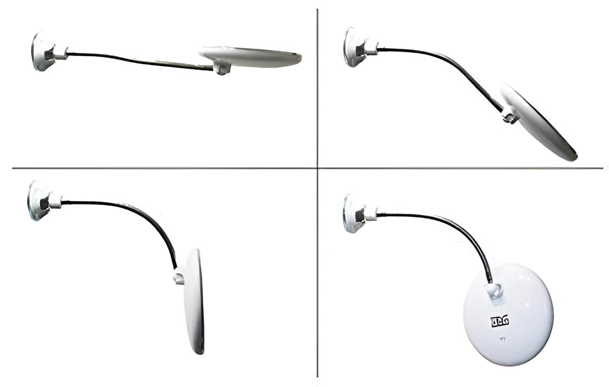 10X Zoom Makeup Mirror with Adjustable Suction Cup and LED Light