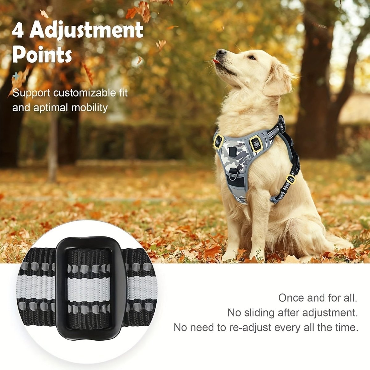 Anti-Pull Dog Harness with Handle for Better Control