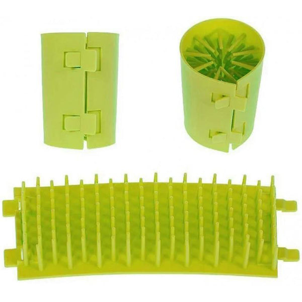 Dog Paw Cleaner Featuring Silicone Bristle Brushes
