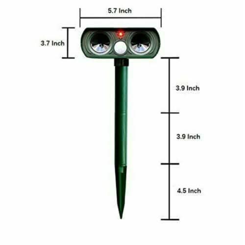 Solar-Powered Ultrasonic Animal Deterrent for Garden Safety