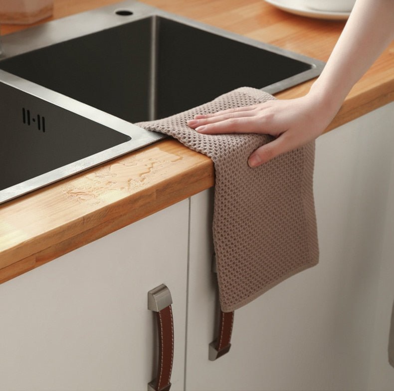 Neutral Color Waffle Texture Towel Set – Highly Absorbent