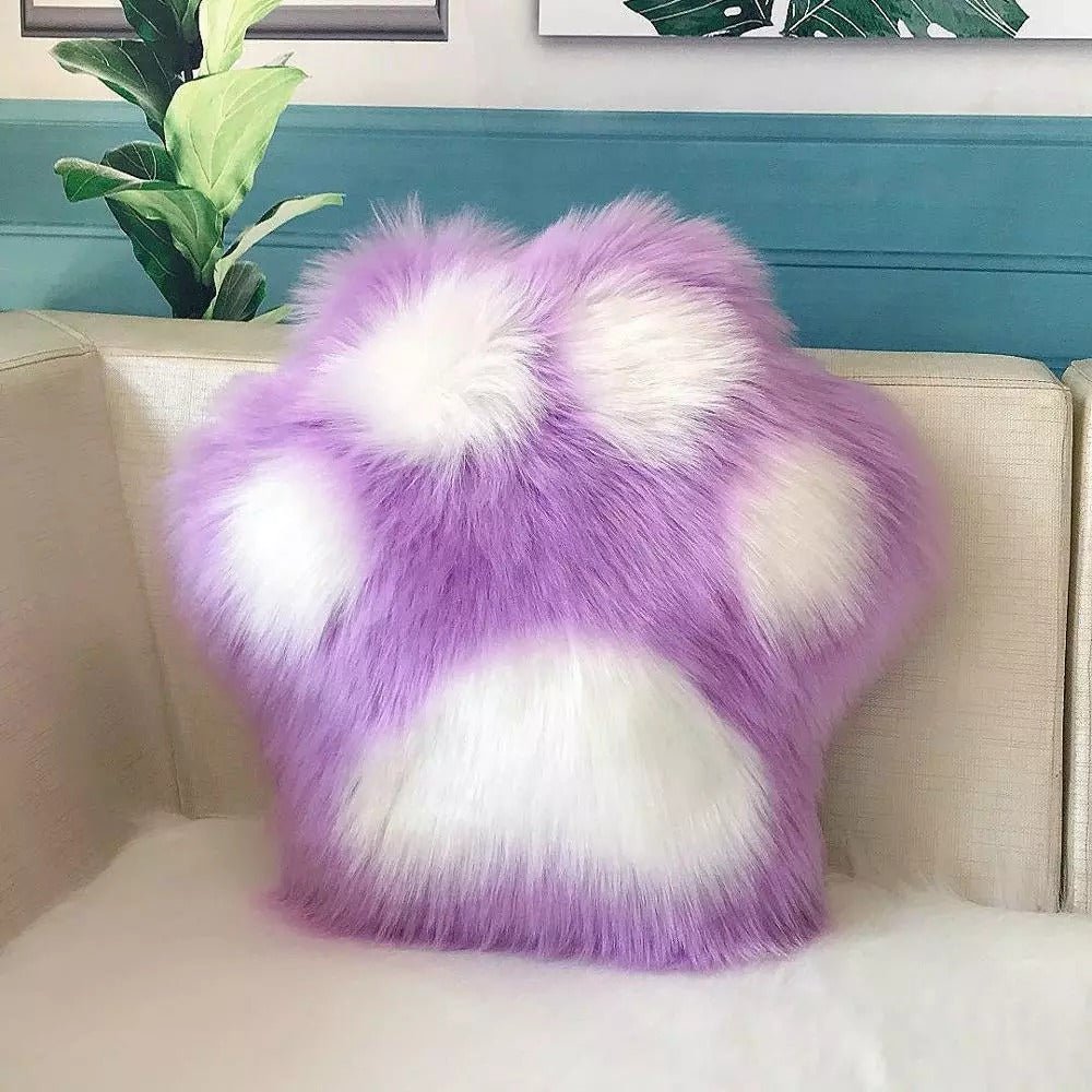 Charming Paw-Shaped Plush Cushion for Cozy Living Spaces