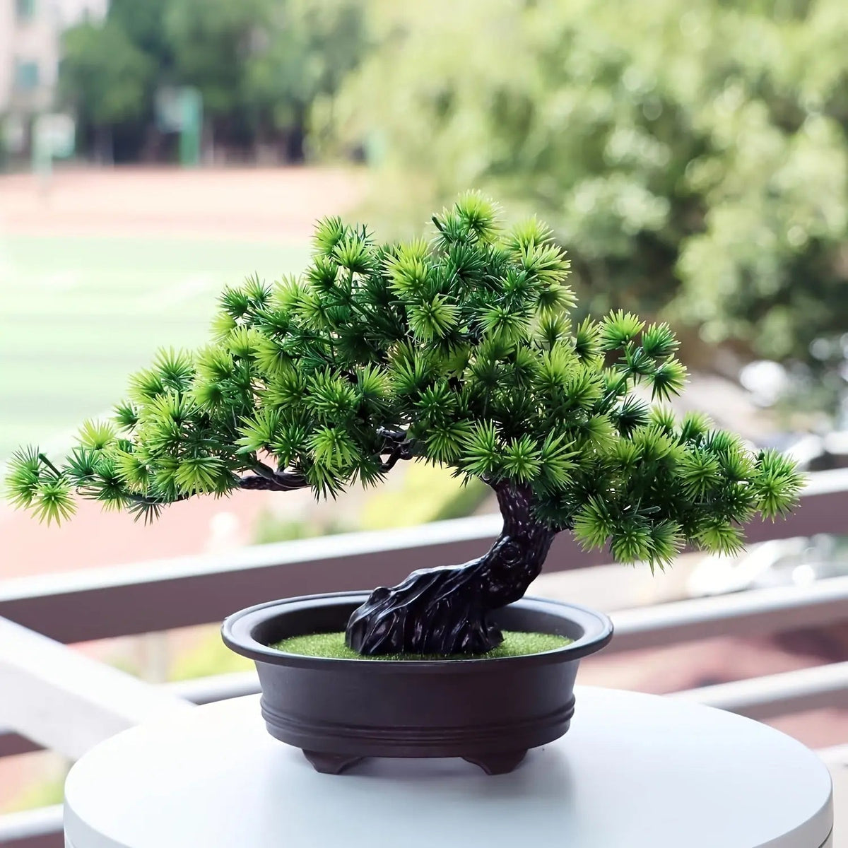 24cm Faux Potted Mini Bonsai Tree for Desk Decoration
