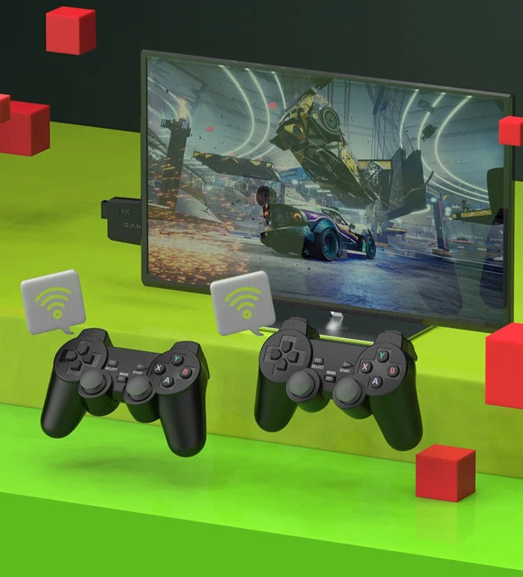 RetroPlay 64GB Gaming Console with Dual Wireless Controllers