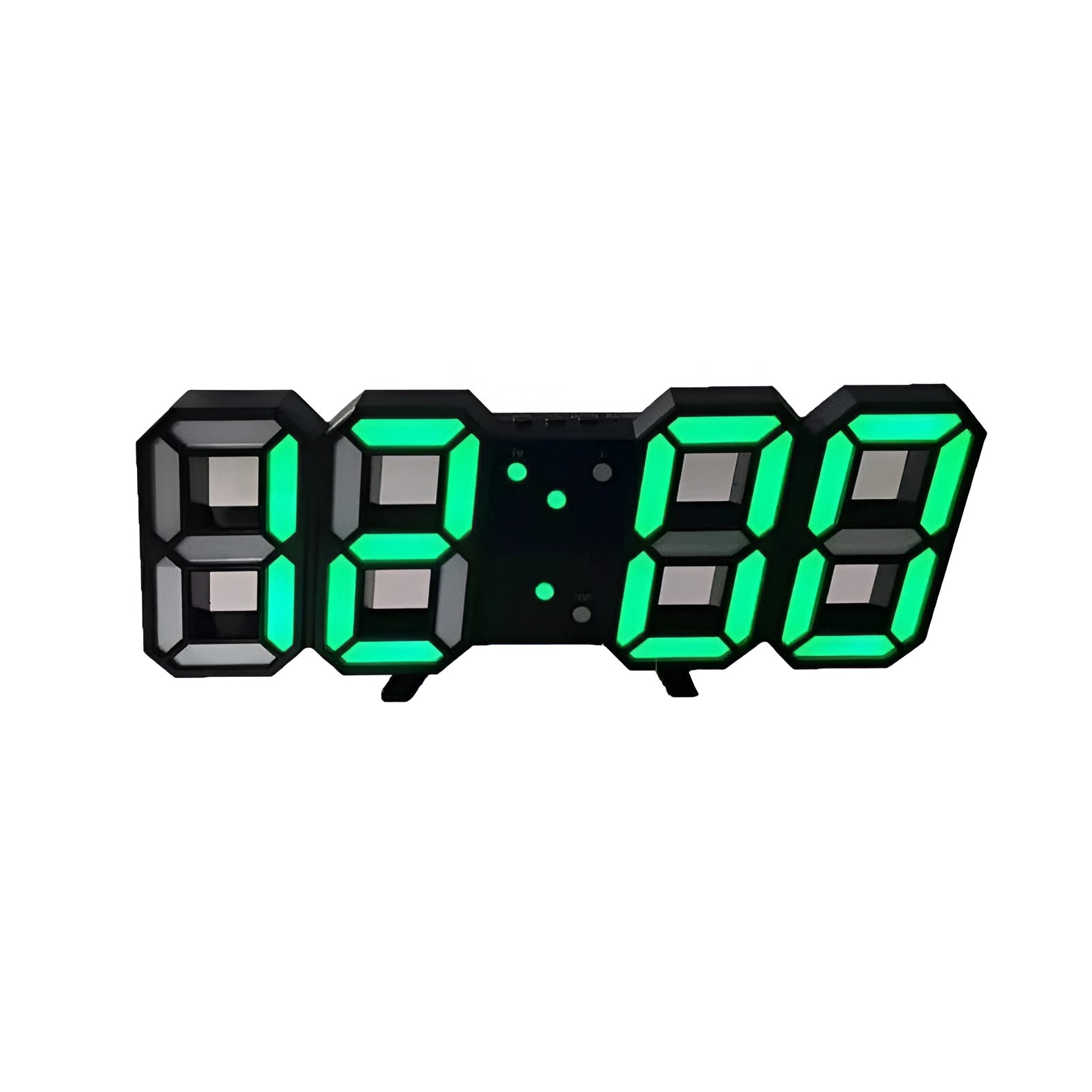 Lumina 3D LED Digital Clock: Date, Temperature & Alarm