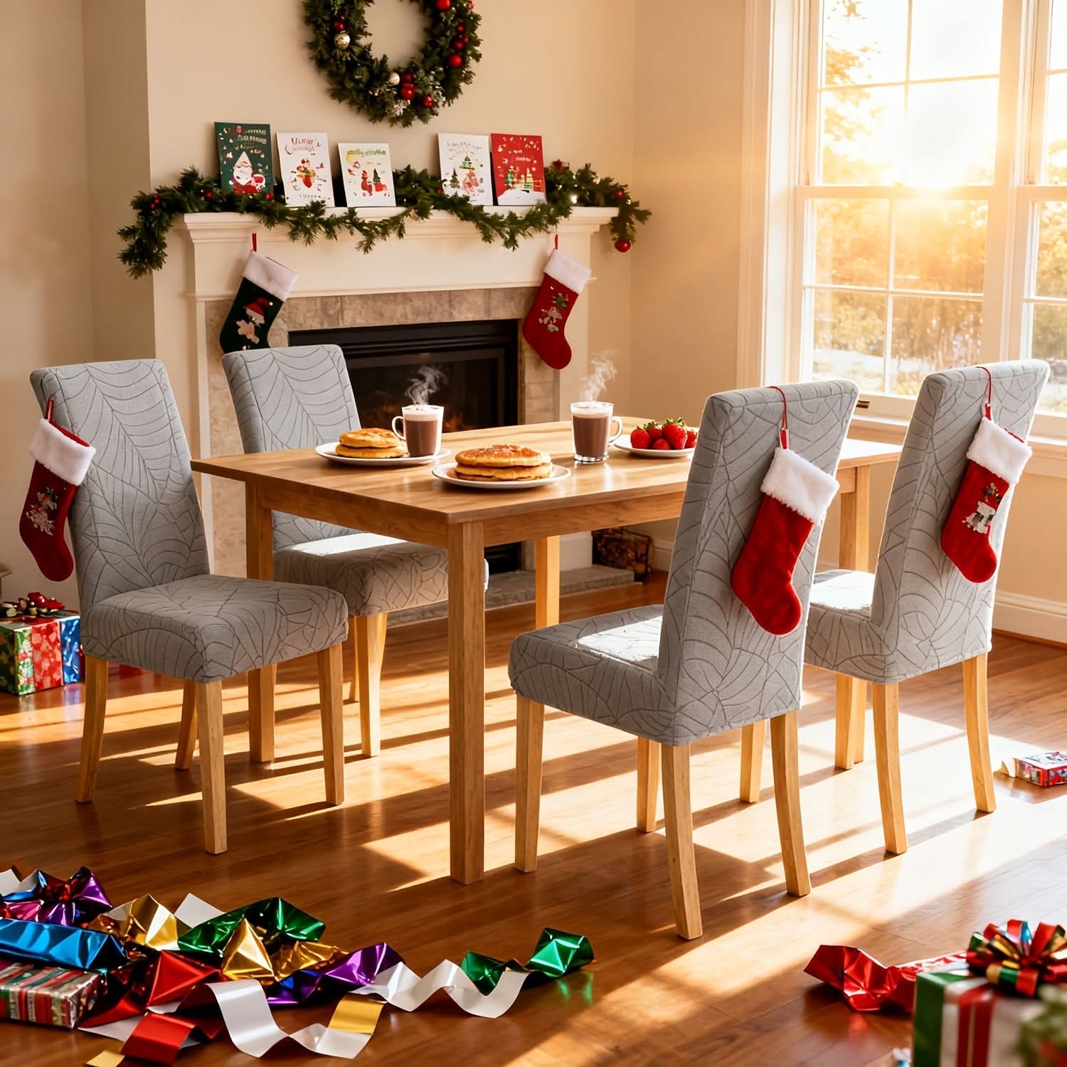 Contemporary Stretch Chair Covers for Dining - Stylish Protection