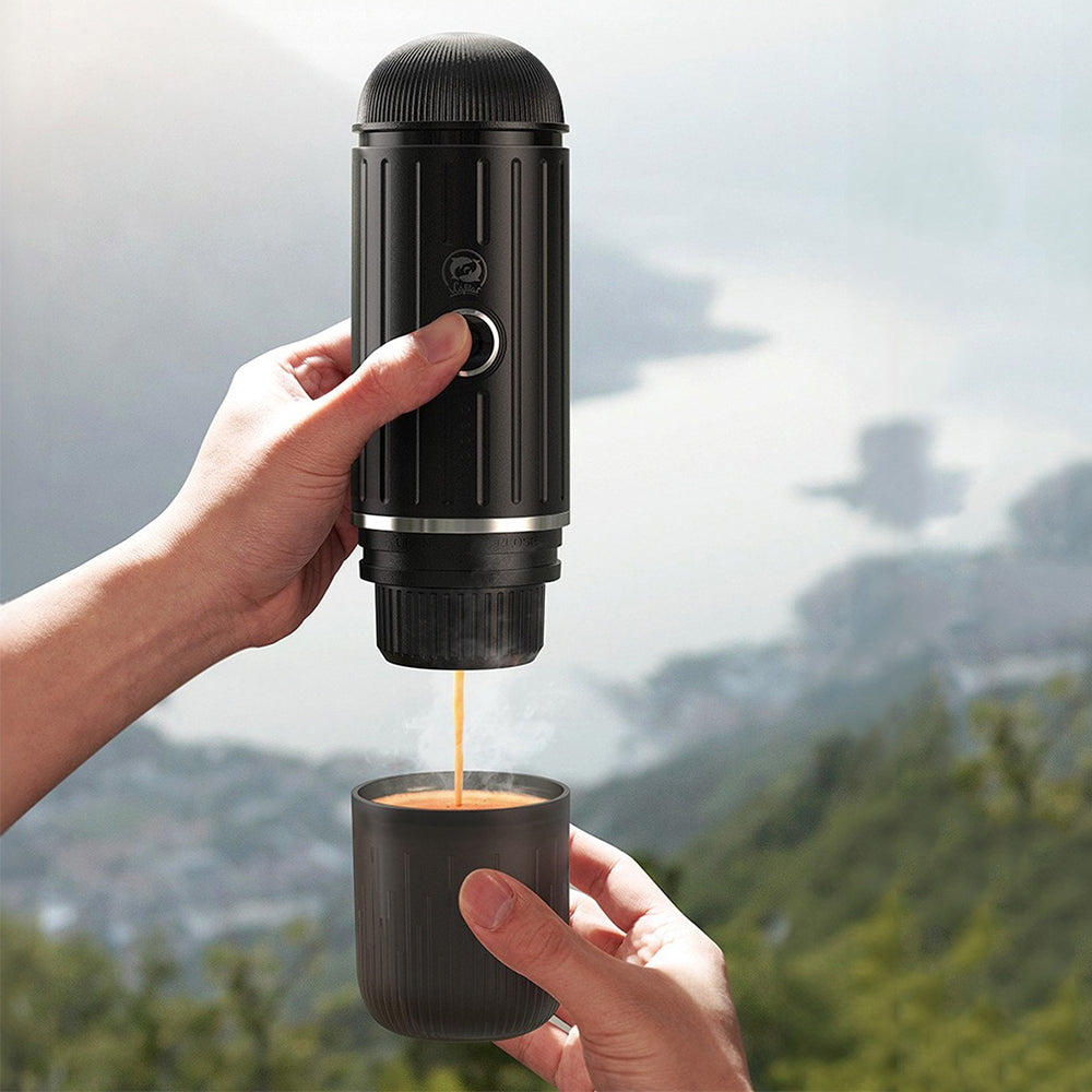 Travel-Ready Espresso Maker – 19-Bar Pressure Coffee Brewer with USB-C Charging