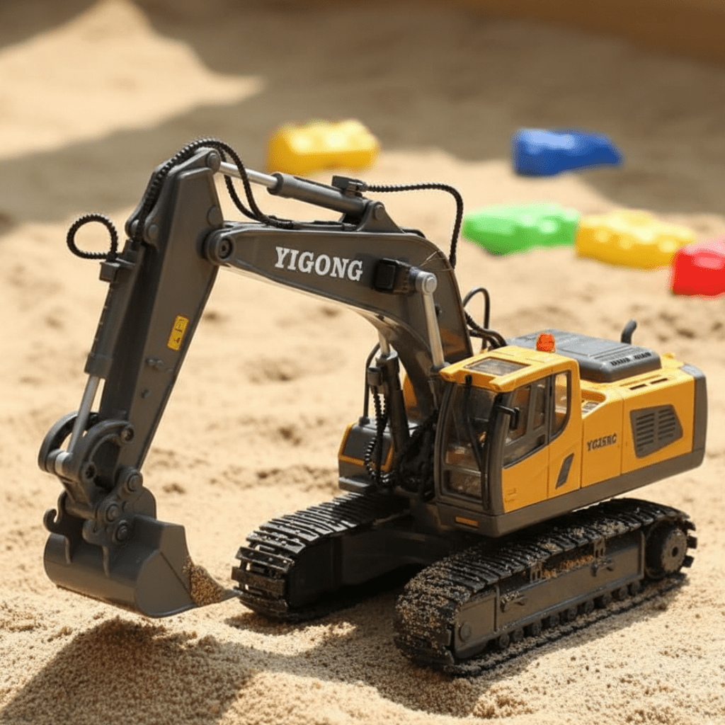 Remote Control Excavator Toy with Movable Arm and 2.4GHz for Realistic Play