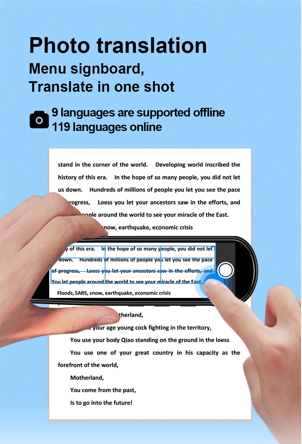 Multilingual Smart Translator Pen with Instant Voice Output