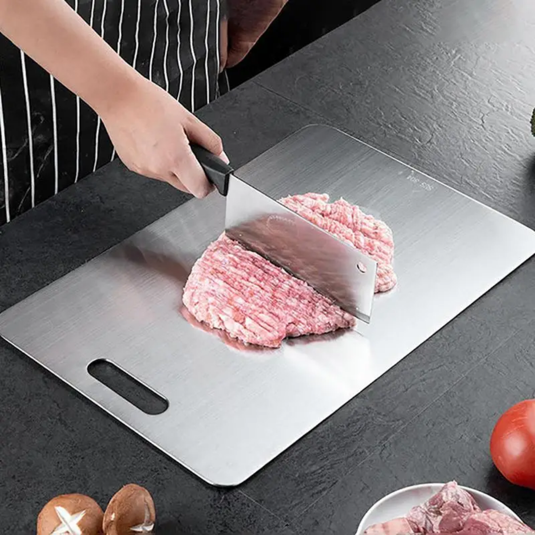 Durable Stainless Steel Chopping Surface for Effortless Prep