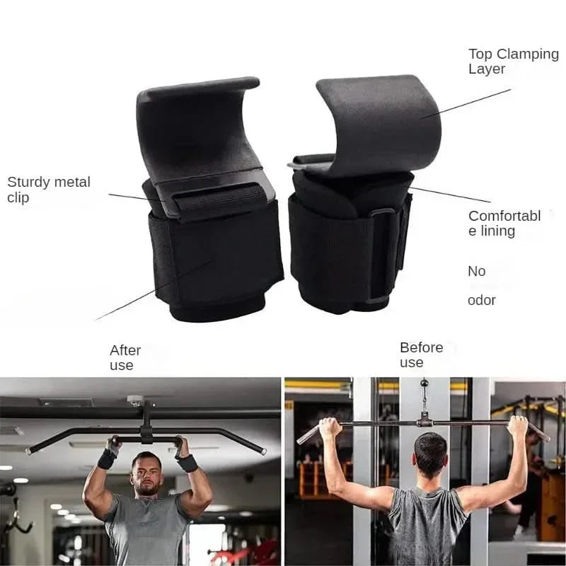 Non-Slip Hook Straps for Strength Training and Fitness Activities